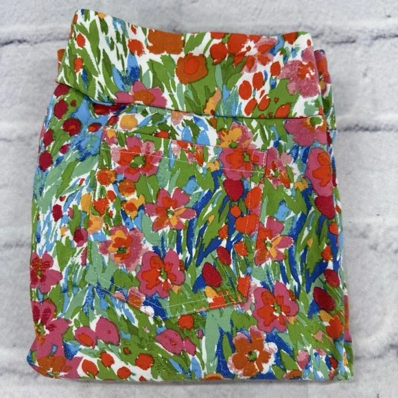 J.MCLAUGHLIN Womens Masie Ankle Pants Size 12 Caprice Floral Pull On Stretch - Picture 11 of 16